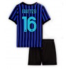 Inter Milan Davide Frattesi #16 Hemmakläder Barn 2025-26 Kortärmad (+ Korta byxor)